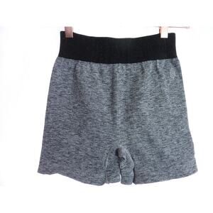 NWOT Free People Movement Prajna Shorts Bike Shorts Spandex Gray Ribbed Workout